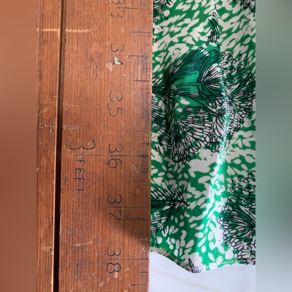 Boden Long Sleeved Dress 16 Selina Kelly Green Floral Knee Length - Picture 8 of 13